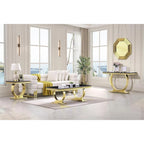 Mesa consola rectangular de 50 pulgadas con base circular