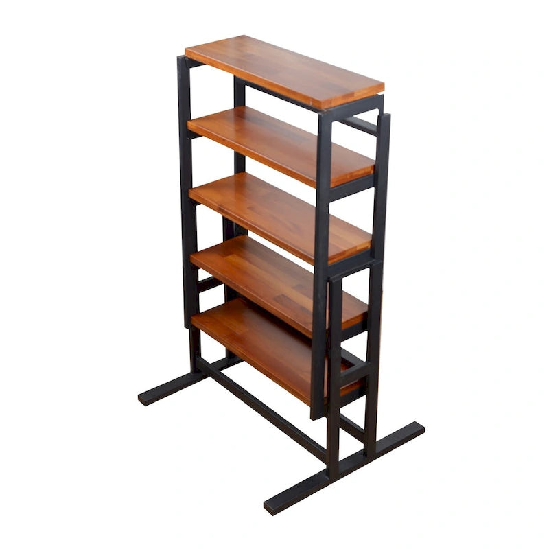 Mesa de Comedor Convertible Multifunción de Madera de Tamaño Mediano, Mesa de Comedor de Transición y Estante para el Hogar y la Cocina, Cambio Libre