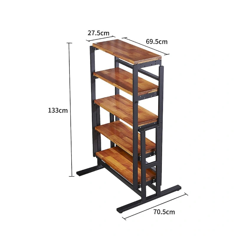 Mesa de Comedor Convertible Multifunción de Madera de Tamaño Mediano, Mesa de Comedor de Transición y Estante para el Hogar y la Cocina, Cambio Libre