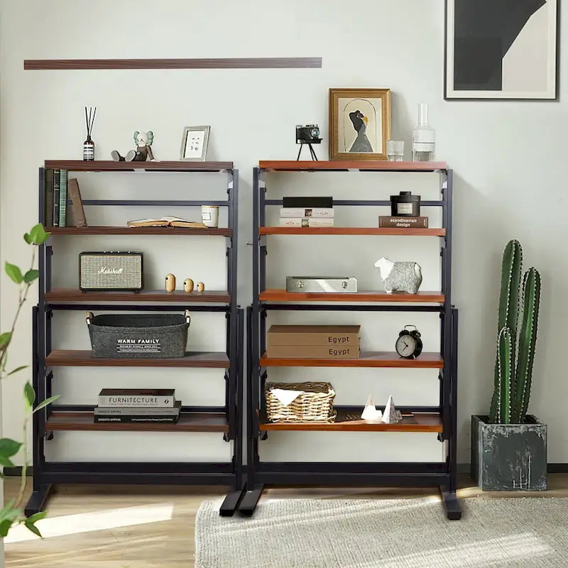 Mesa de Comedor Convertible Multifunción de Madera de Tamaño Mediano, Mesa de Comedor de Transición y Estante para el Hogar y la Cocina, Cambio Libre
