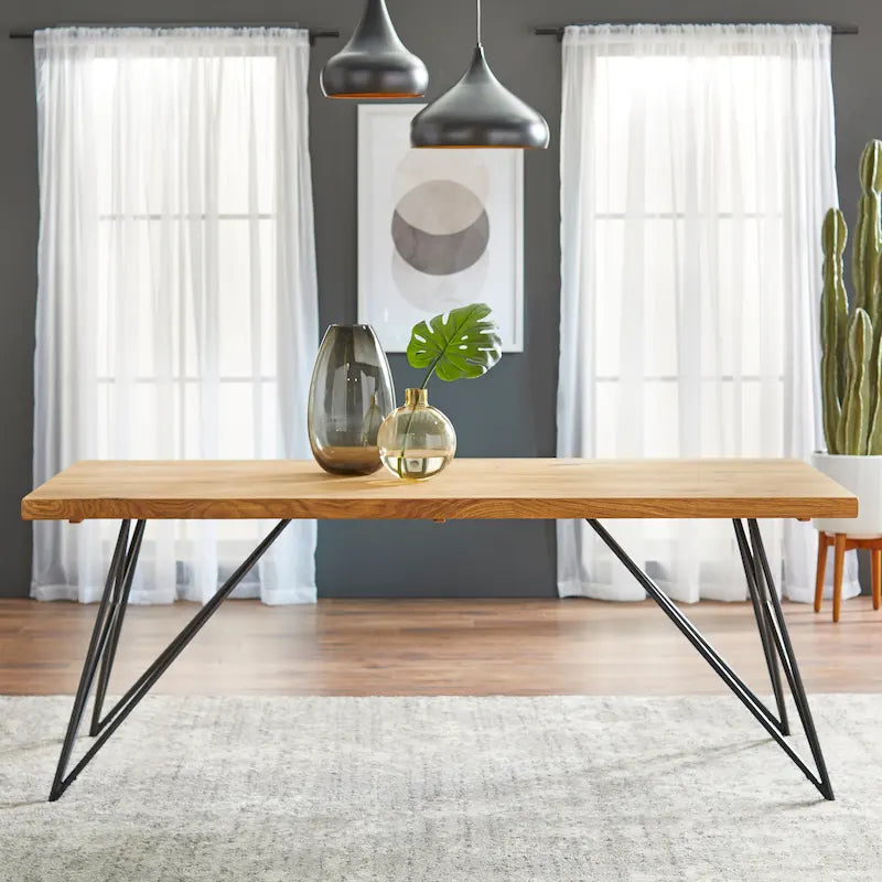 Mesa de comedor de madera maciza