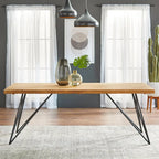 Mesa de comedor de madera maciza