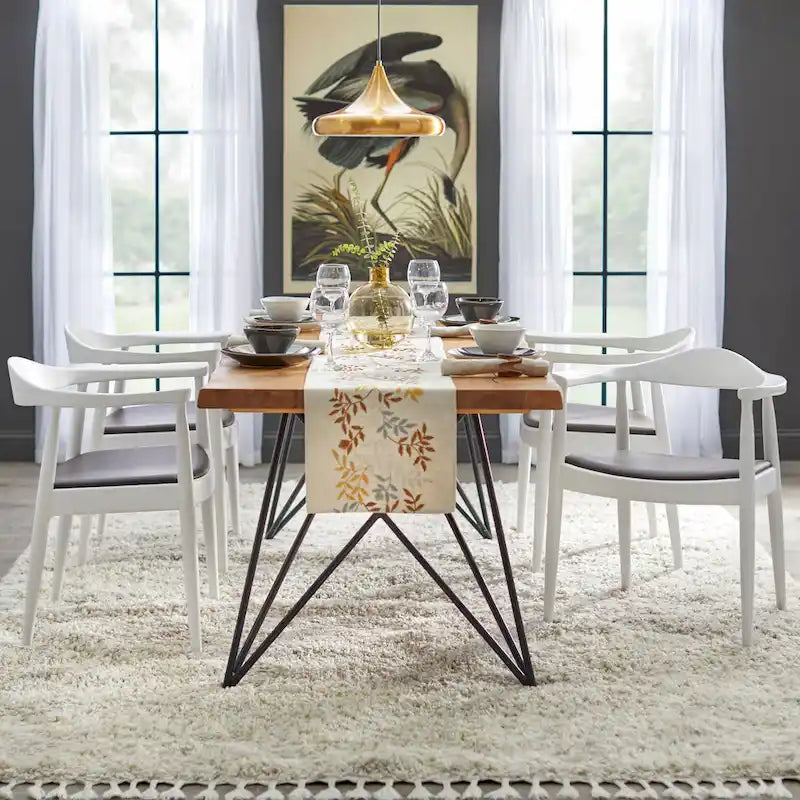 Mesa de comedor de madera maciza
