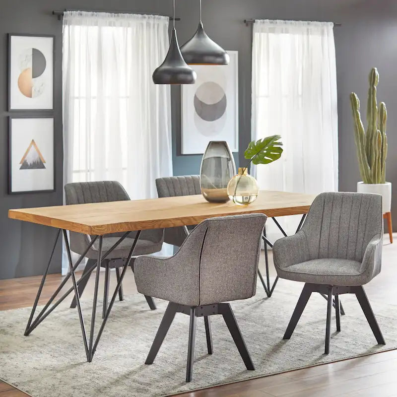 Mesa de comedor de madera maciza