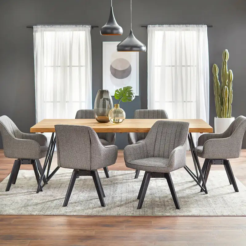 Mesa de comedor de madera maciza