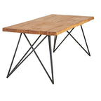 Mesa de comedor de madera maciza