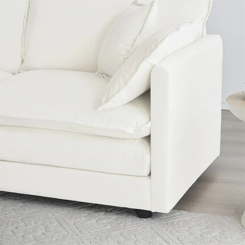 Sofá de 3, sofá de sala de estar de 1+1+3 asientos, silla decorativa, sofá de dos plazas