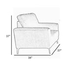 Sillón decorativo de 37 pulgadas