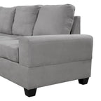 Sofá seccional moderno en forma de L de 112 pulgadas con chaise reversible y otomana de almacenamiento