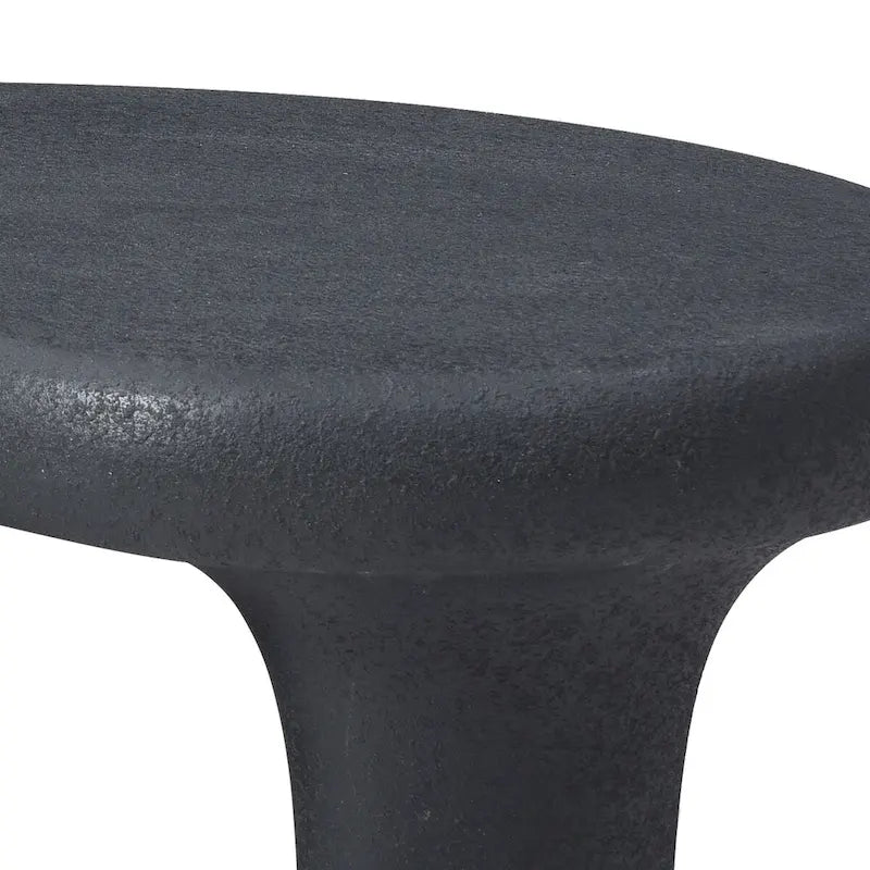 Mesa de centro "Nube" de fibra de vidrio de 47.24", mesa vintage con 3 patas de soporte, mesa central irregular, no necesita montaje