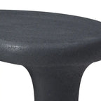 Mesa de centro "Nube" de fibra de vidrio de 47.24", mesa vintage con 3 patas de soporte, mesa central irregular, no necesita montaje
