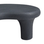 Mesa de centro "Nube" de fibra de vidrio de 47.24", mesa vintage con 3 patas de soporte, mesa central irregular, no necesita montaje