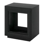 Mesita de noche o lateral rectangular de estilo rústico de 23.62 pulgadas para sala de estar