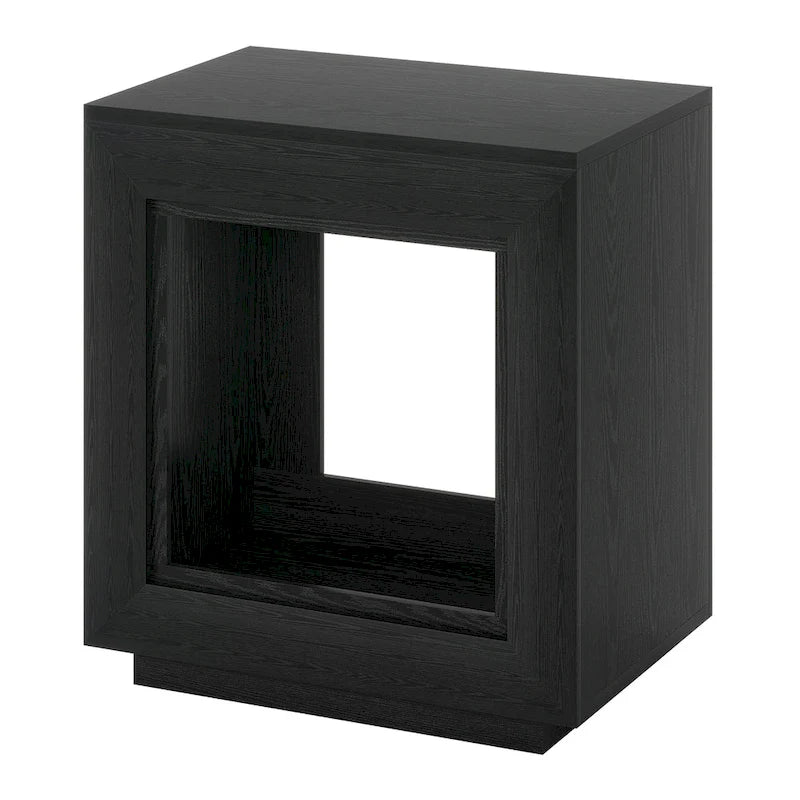 Mesita de noche o lateral rectangular de estilo rústico de 23.62 pulgadas para sala de estar