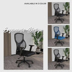 Silla de oficina con respaldo medio, altura ajustable, giro e inclinación