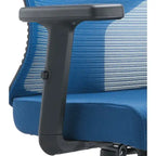 Silla de oficina con respaldo medio, altura ajustable, giro e inclinación