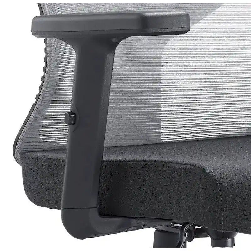 Silla de oficina con respaldo medio, altura ajustable, giro e inclinación