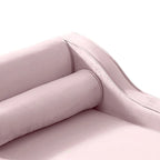 Sillón Chaiselongue de Almacenamiento Tapizado en Terciopelo Francés Elegante con una Almohada