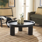 Mesa de centro redonda de 3 patas