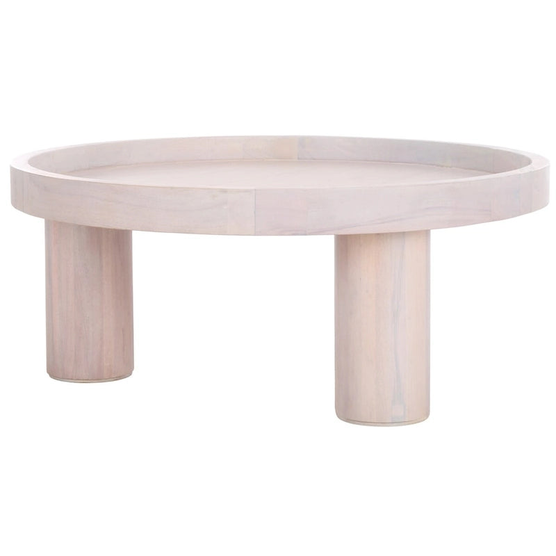 Mesa de centro redonda de 3 patas