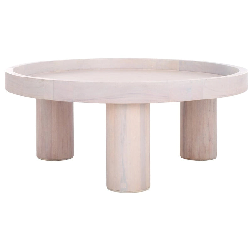 Mesa de centro redonda de 3 patas