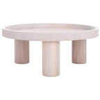 Mesa de centro redonda de 3 patas
